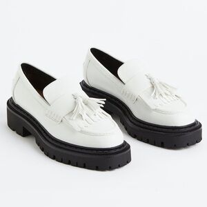 H&M White Chunky Loafers